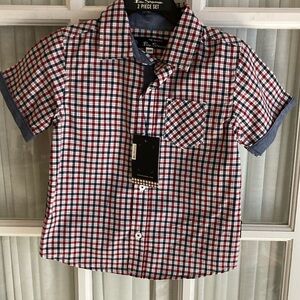 Ben Sherman Red and Blue Checkered Shirt